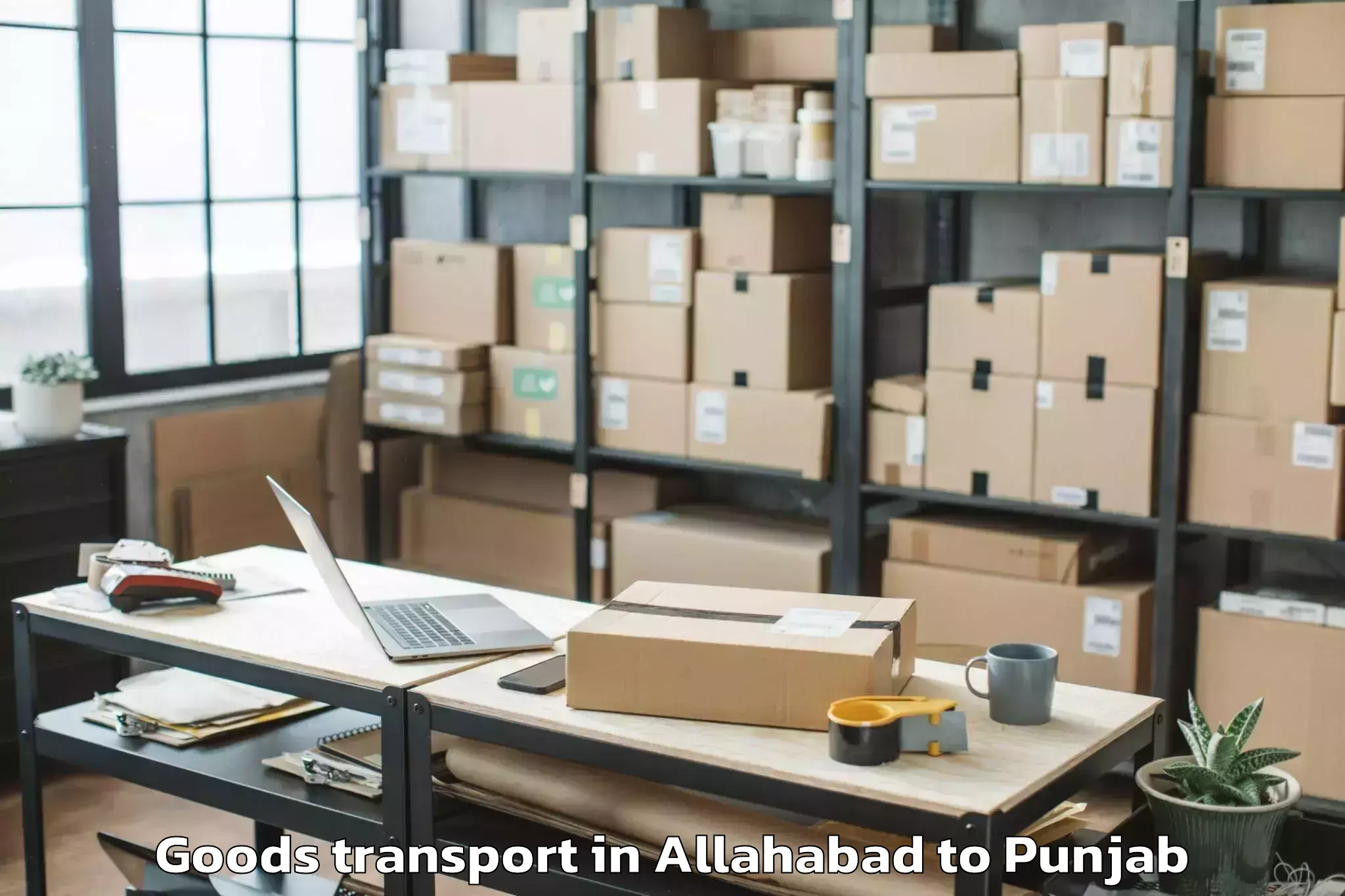 Quality Allahabad to Giddarbaha Goods Transport